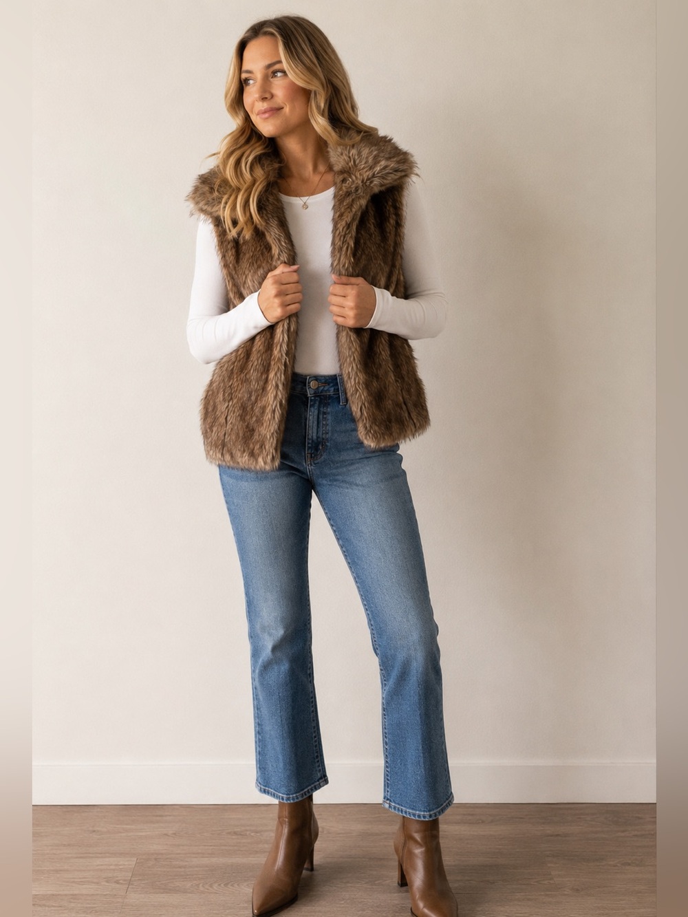 ZARA Faux Fur Vest 🤎✨ Cozy Chic Layering Piece